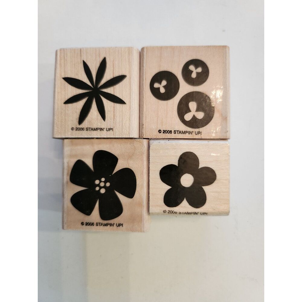 Set of 4 Stampin Up Stamp Set B6